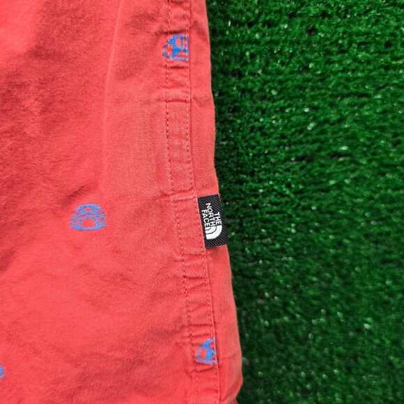 The North Face Shirt Mens XL Red Button Up Short Sleeve Hiking Summer Casual - Picture 4 of 10